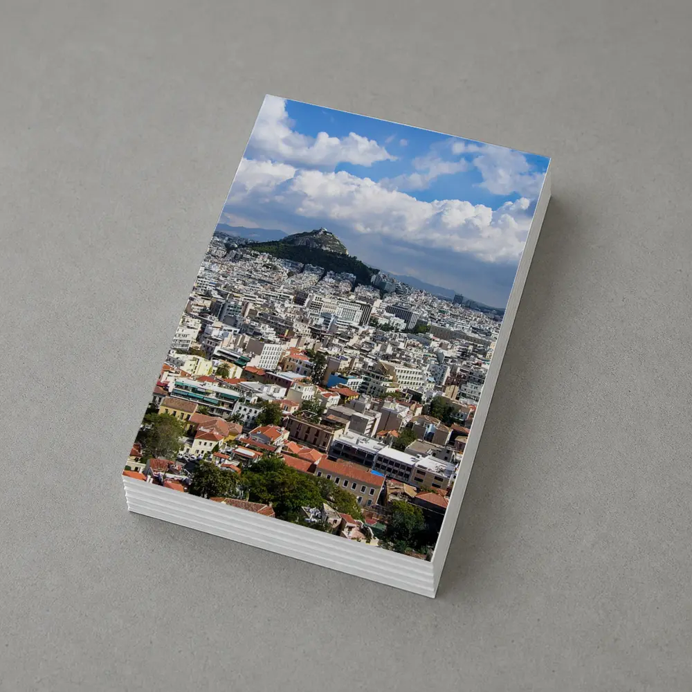 Athens Greece City Skyline Lycabettus Hill View – Postcards