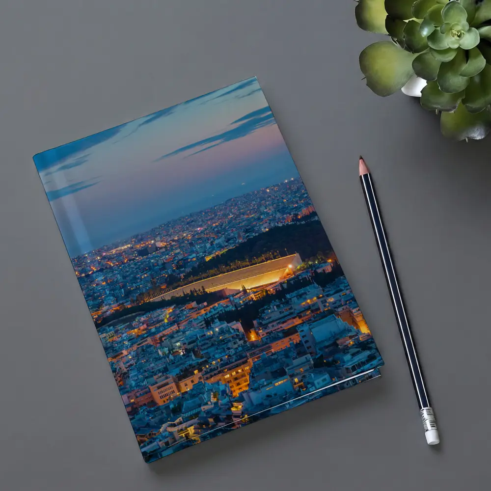Athens Greece City Lights At Night – Notebooks
