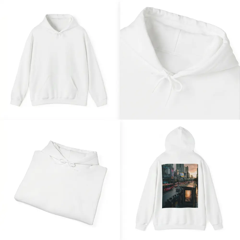 Bangkok Street Traffic Skyline Sunset City – Hoodies
