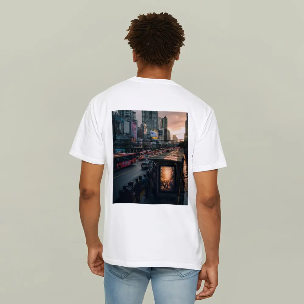 Bangkok Street Traffic Skyline Sunset City – T-Shirts