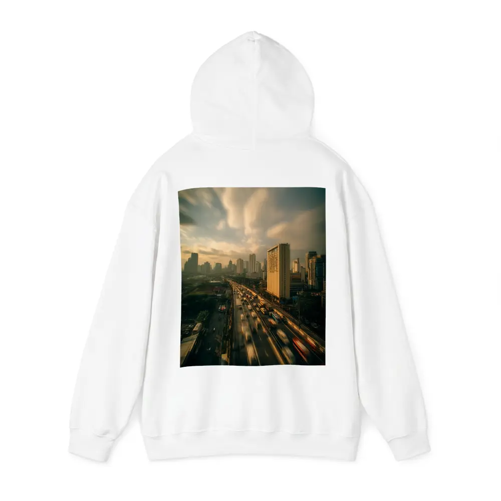 Bangkok Highway Skyline Rush Hour Aerial View – Hoodies