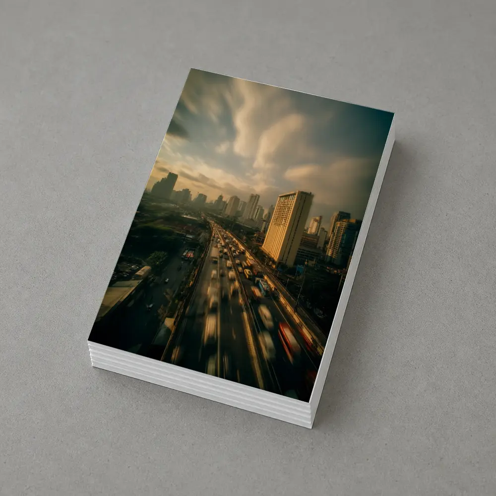 Bangkok Highway Skyline Rush Hour Aerial View – Postcards