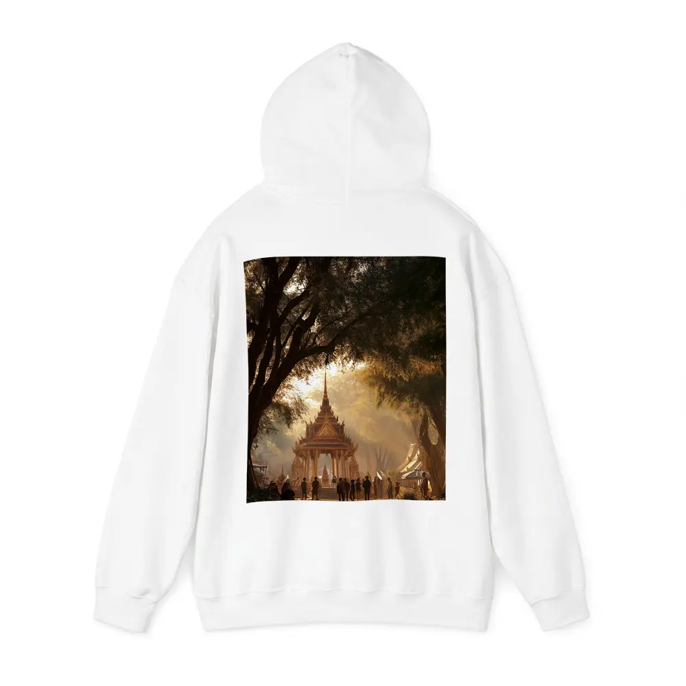 Thai Temple Golden Light Forest Path – Hoodies