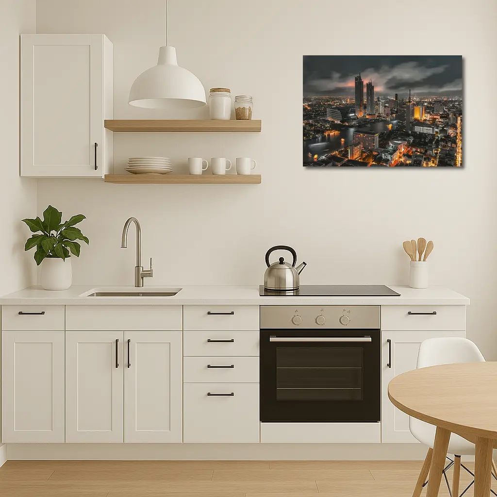 Bangkok Thailand City Skyline At Night – Wall Art