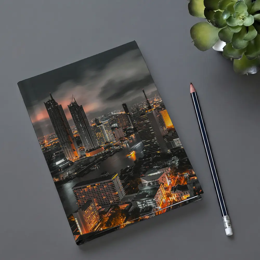 Bangkok Thailand City Skyline At Night – Notebooks