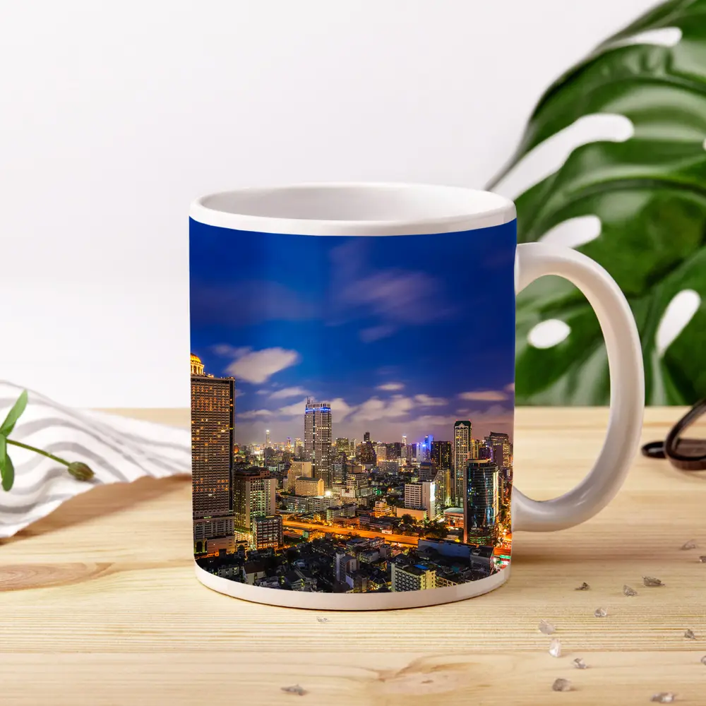 Bangkok Thailand City Skyline At Night – Mugs