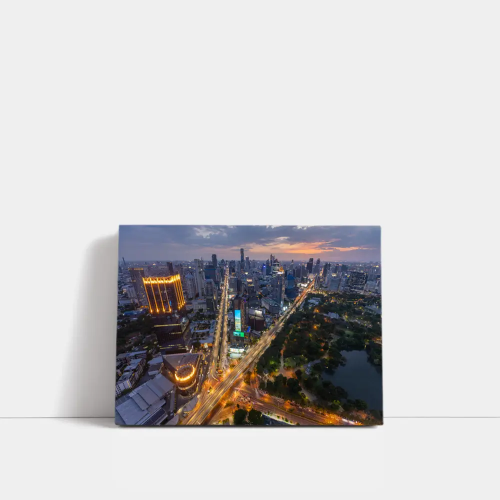 Bangkok Thailand Skyline Aerial City View – Wall Art