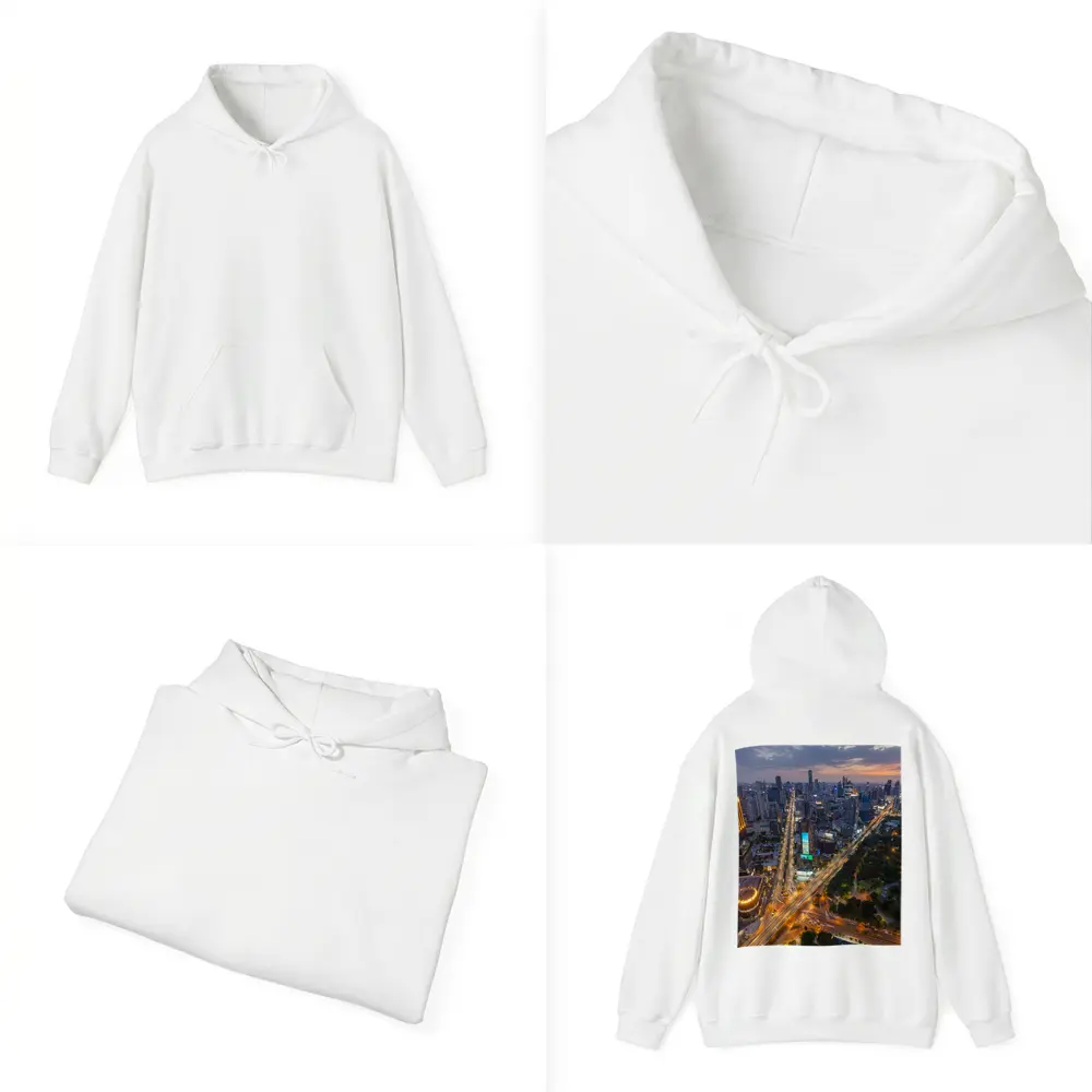 Bangkok Thailand Skyline Aerial City View – Hoodies