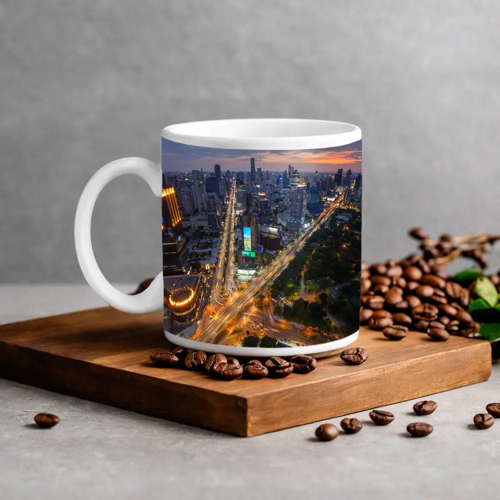 Bangkok Thailand Skyline Aerial City View – Mugs