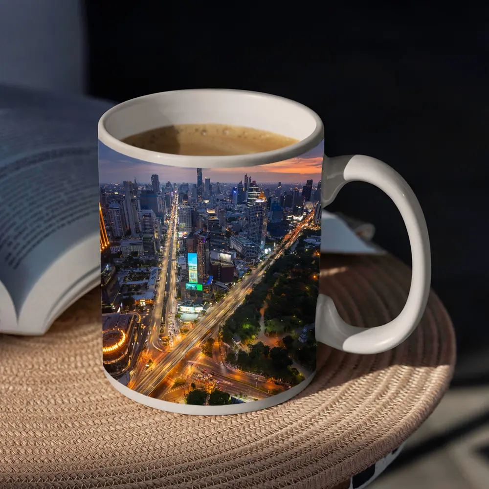 Bangkok Thailand Skyline Aerial City View – Mugs