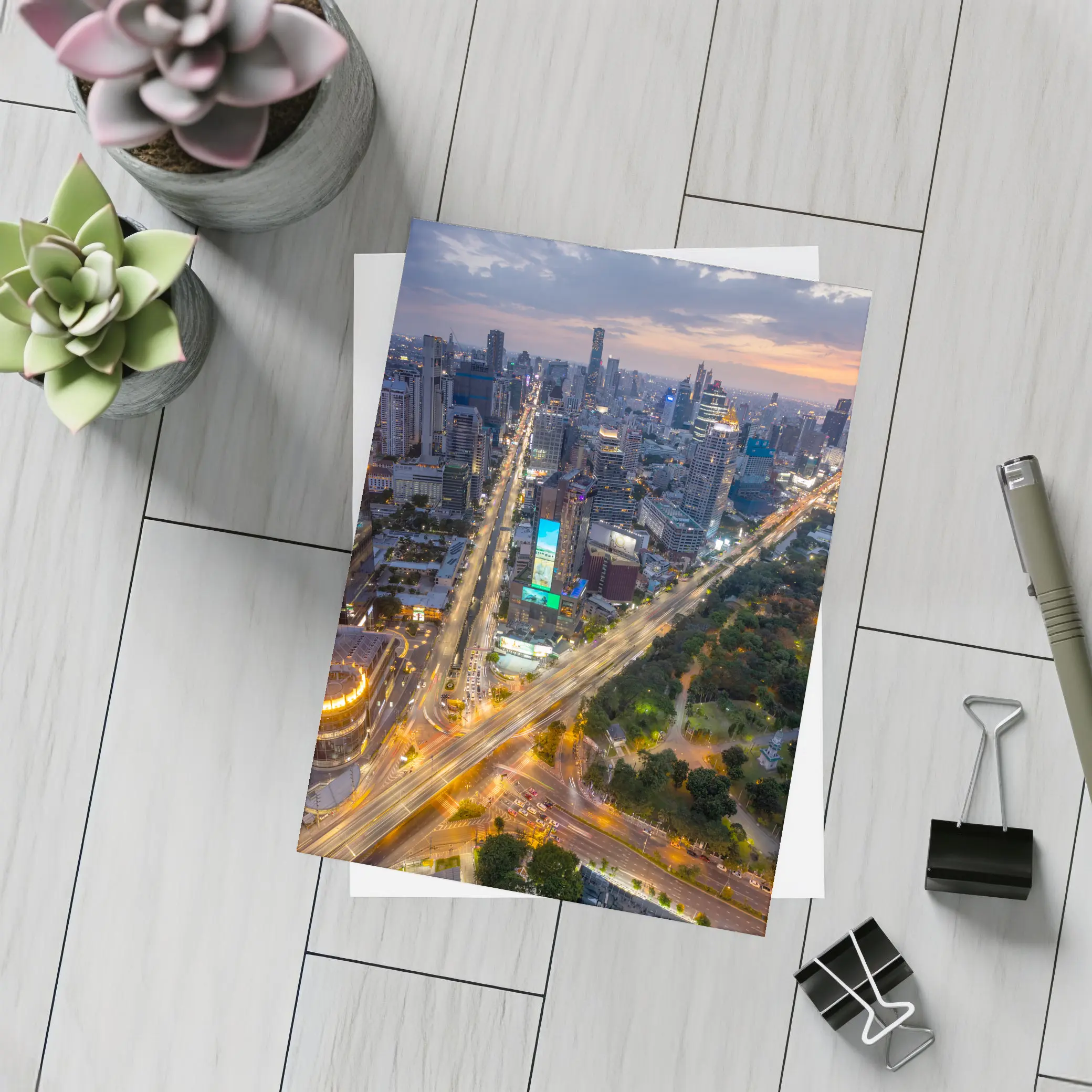 Bangkok Thailand Skyline Aerial City View – Postcards