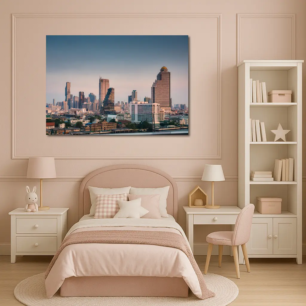 Bangkok Thailand Skyline at Dusk – Wall Art