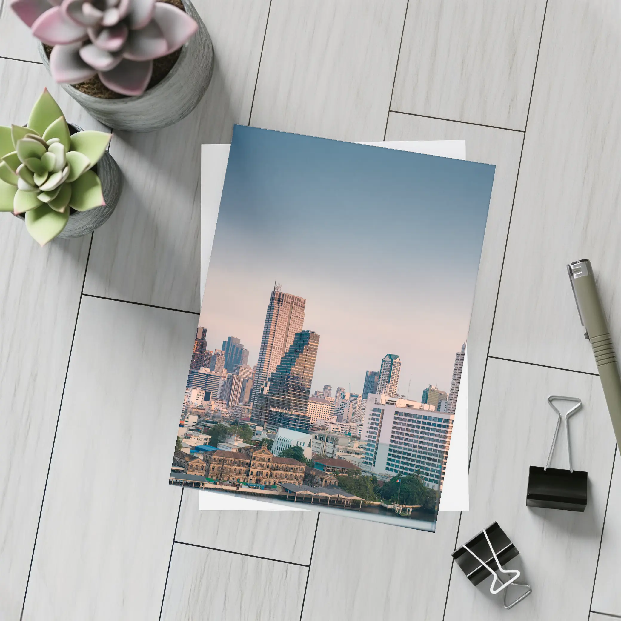Bangkok Thailand Skyline at Dusk – Postcards