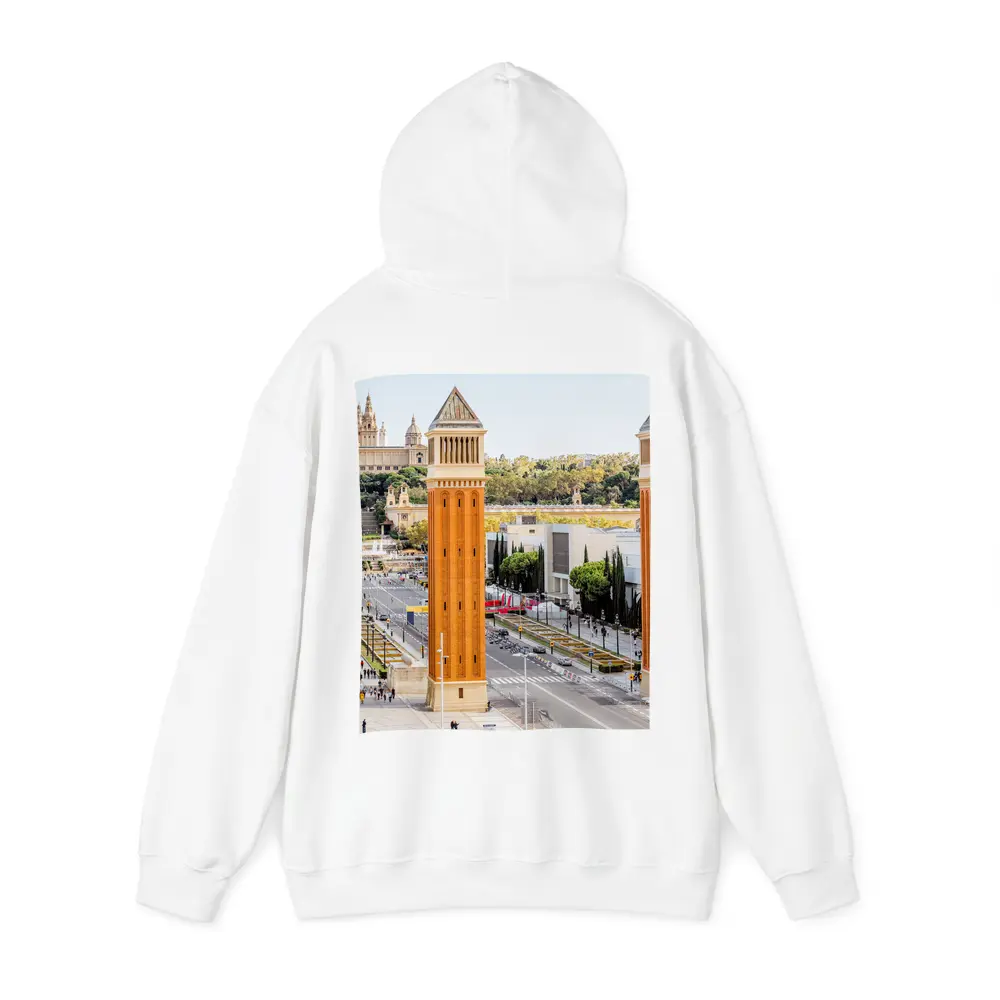 Barcelona Venetian Towers Palau Nacional View – Hoodies