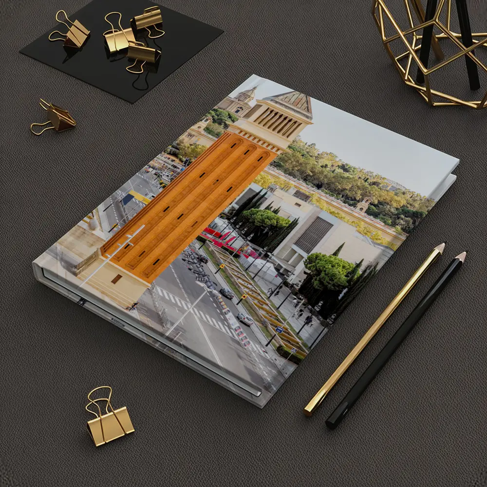 Barcelona Venetian Towers Palau Nacional View – Notebooks