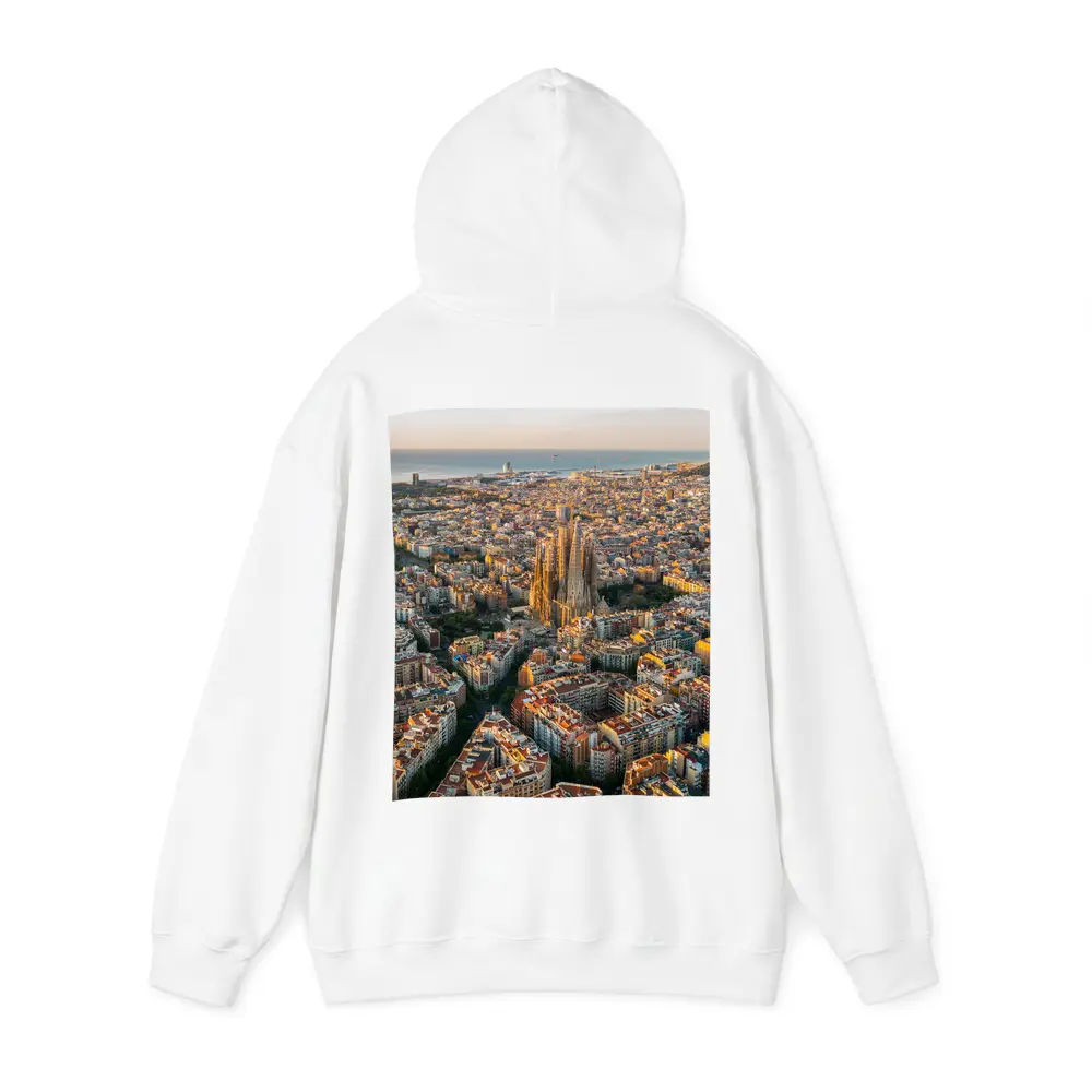 Barcelona Aerial View Sagrada Familia Cityscape – Hoodies