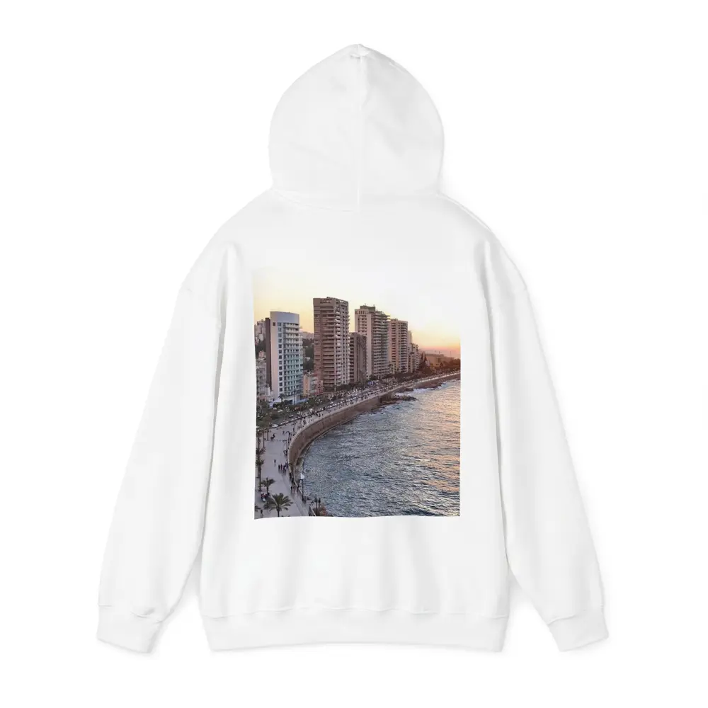 Beirut Corniche Waterfront Skyline Sunset View – Hoodies