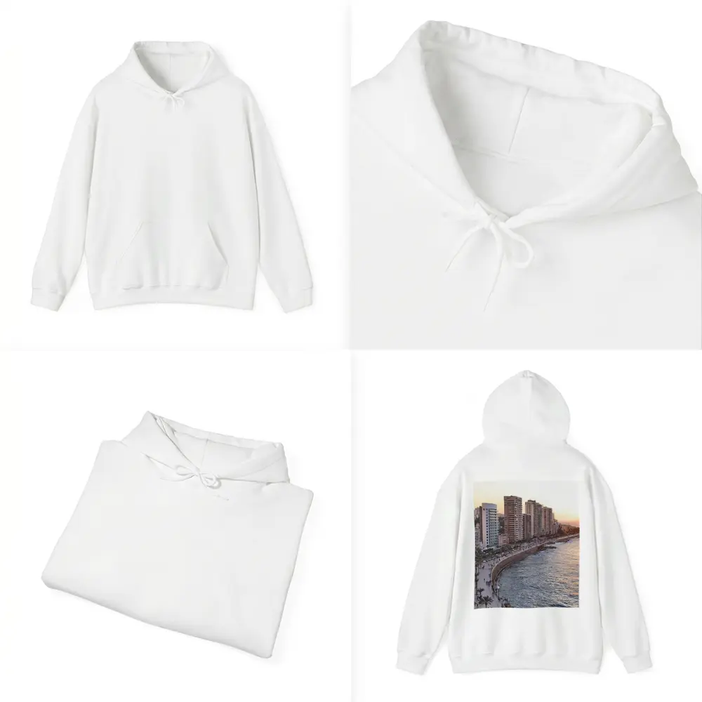 Beirut Corniche Waterfront Skyline Sunset View – Hoodies