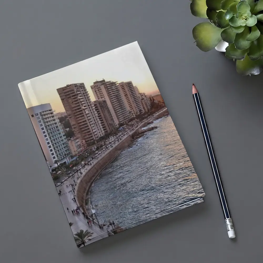 Beirut Corniche Waterfront Skyline Sunset View – Notebooks