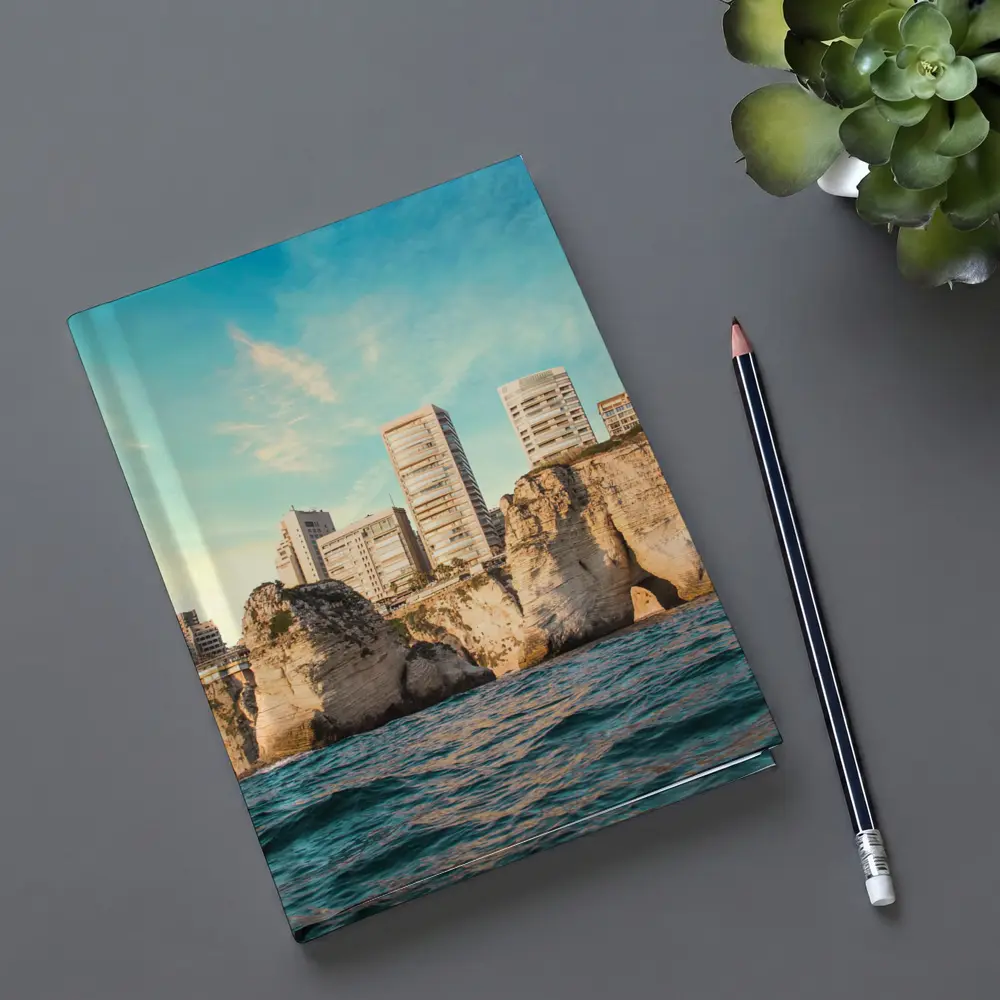 Beirut Lebanon Coastal Cliffs City Skyline – Notebooks