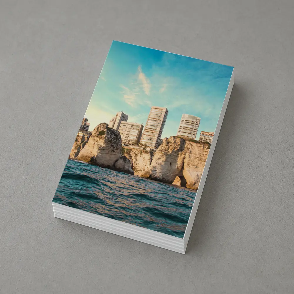 Beirut Lebanon Coastal Cliffs City Skyline – Postcards