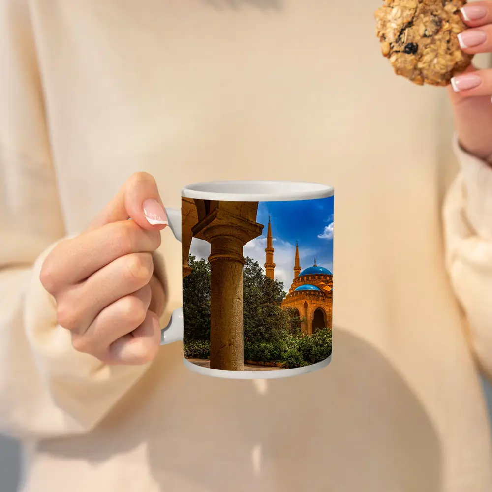 Mohammad Al Amin Mosque Beirut Blue Domes – Mugs