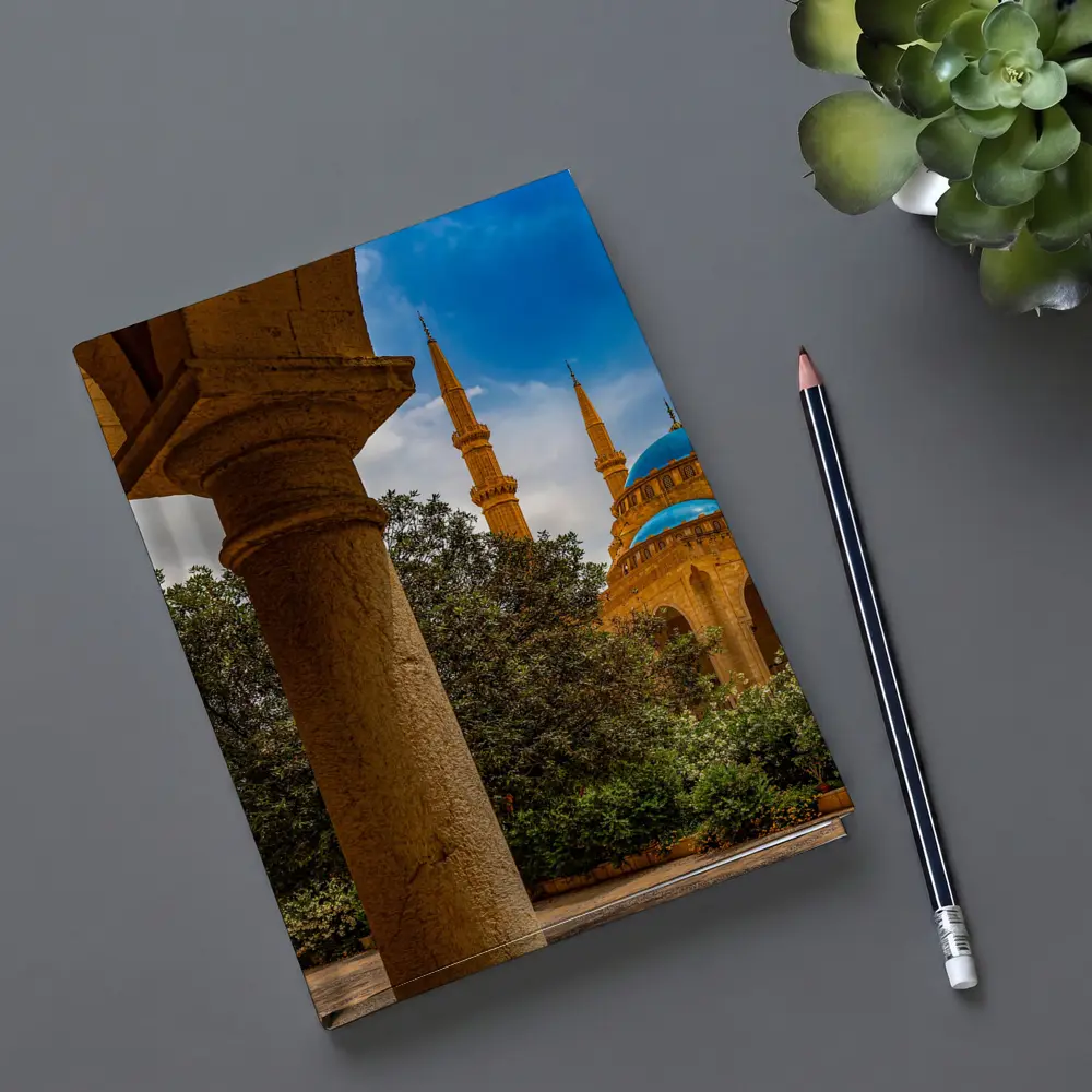 Mohammad Al Amin Mosque Beirut Blue Domes – Notebooks