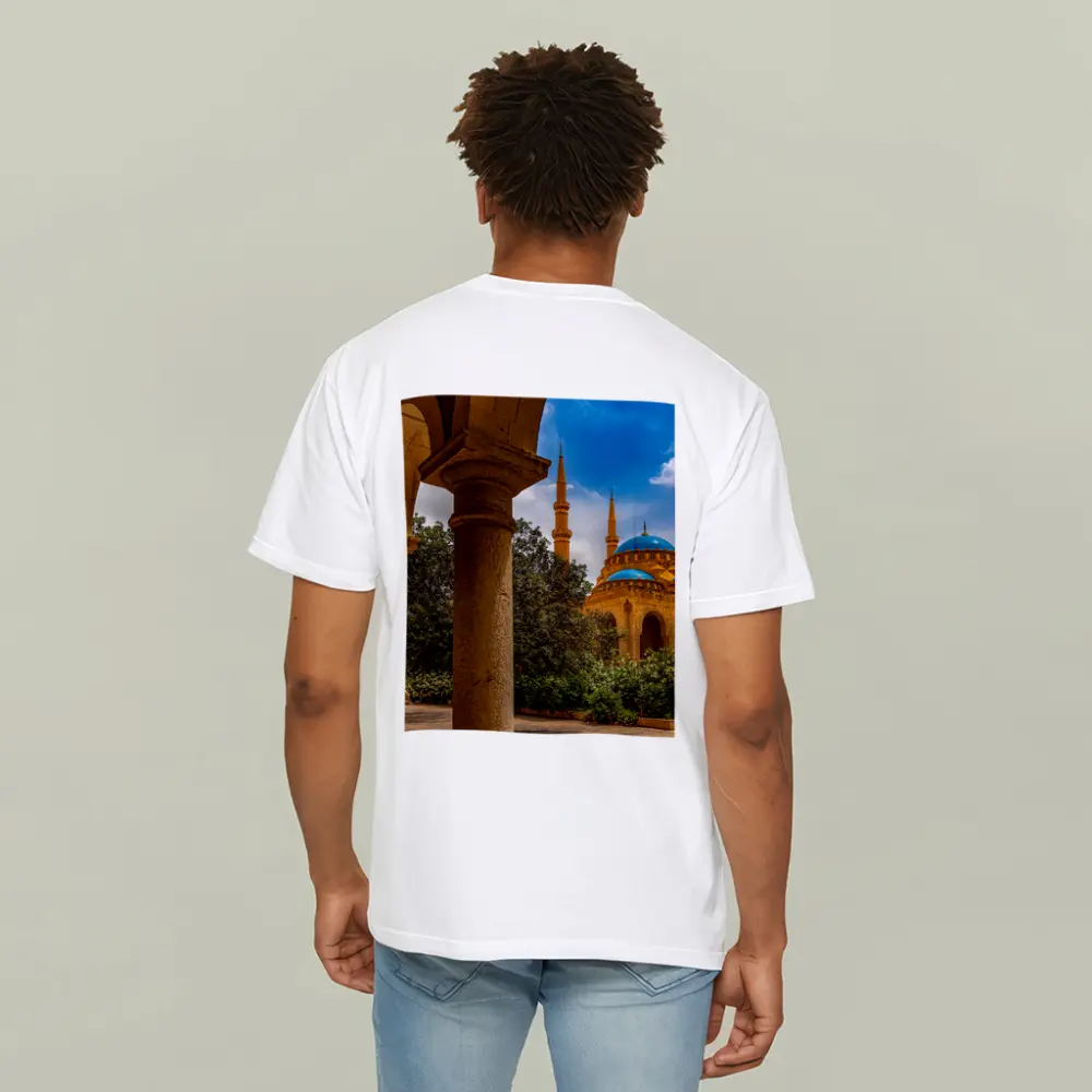 Mohammad Al Amin Mosque Beirut Blue Domes – T-Shirts