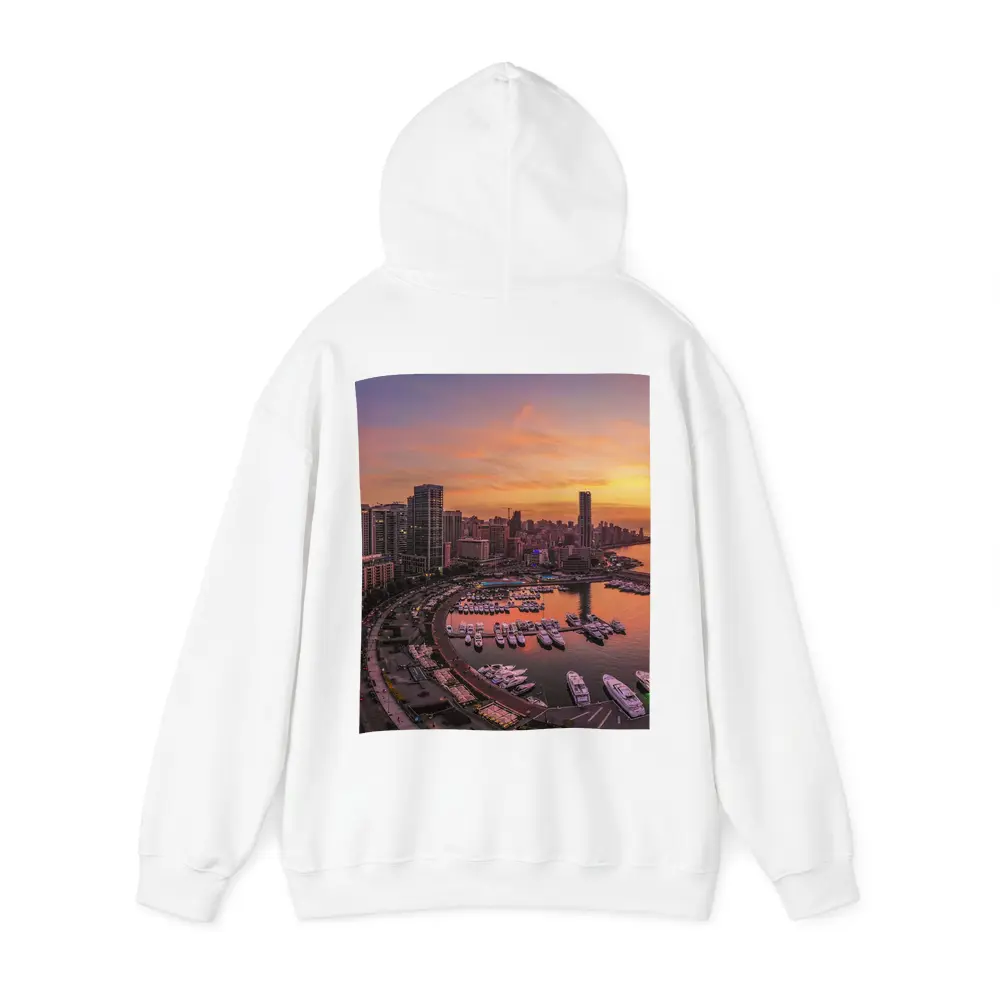 Beirut Lebanon Marina Skyline Sunset View – Hoodies
