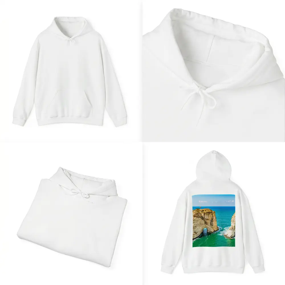 Raouche Rocks Beirut Blue Mediterranean Sea – Hoodies