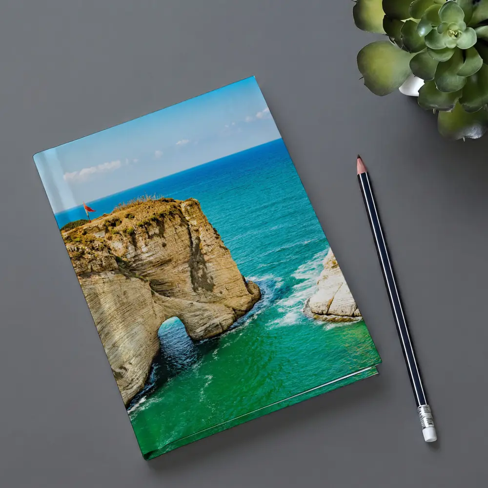 Raouche Rocks Beirut Blue Mediterranean Sea – Notebooks
