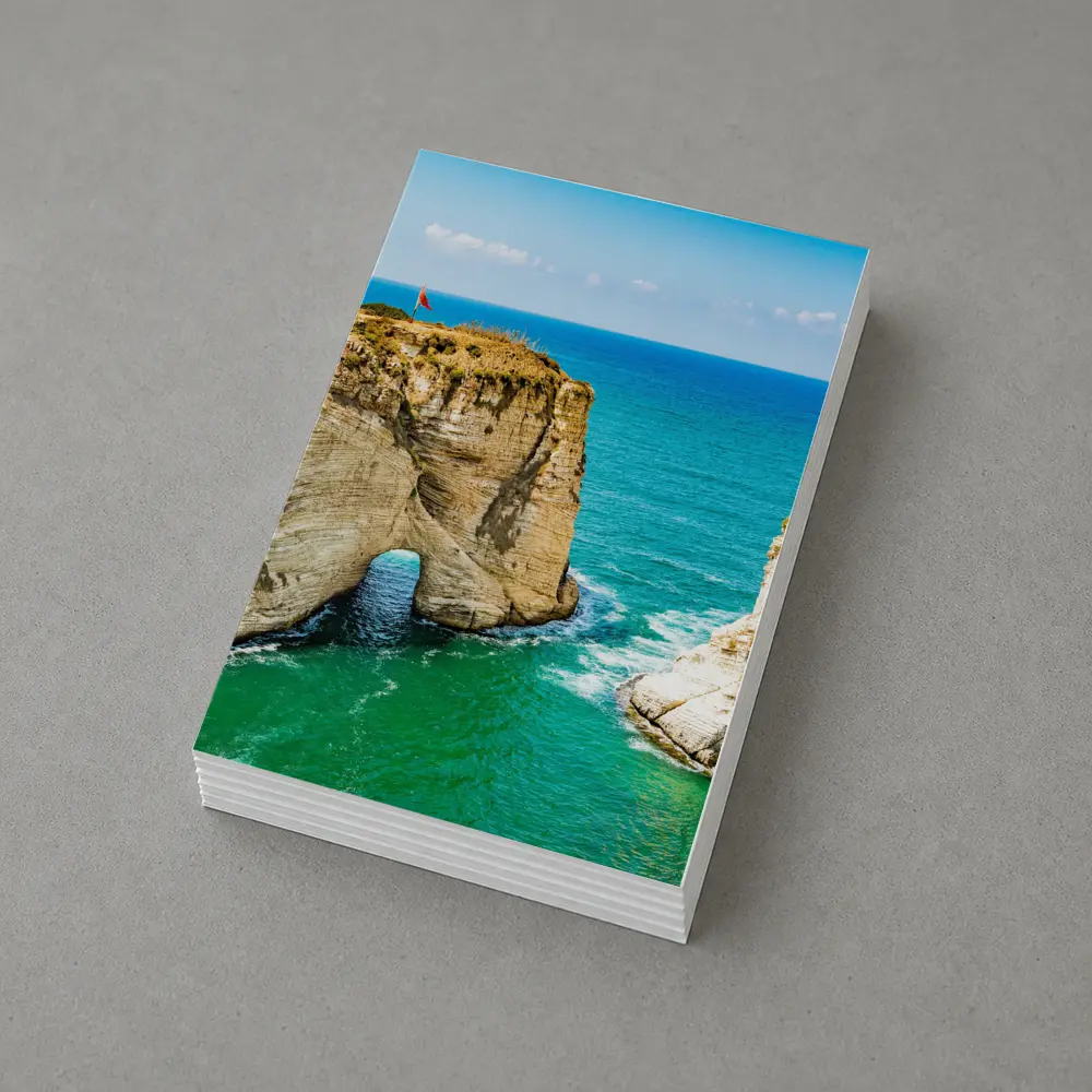 Raouche Rocks Beirut Blue Mediterranean Sea – Postcards