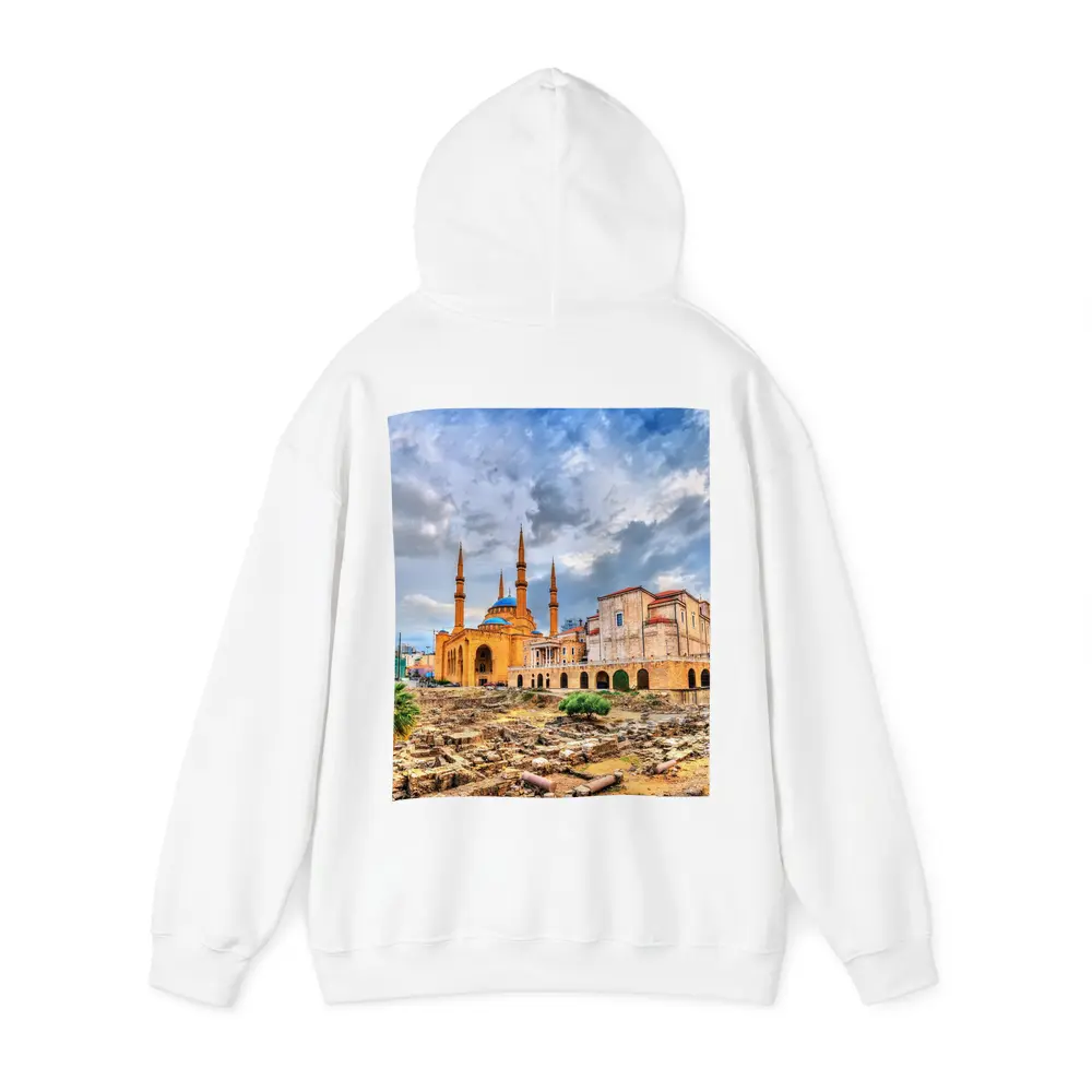 Beirut Lebanon Ancient Ruins Mosque Cityscape – Hoodies