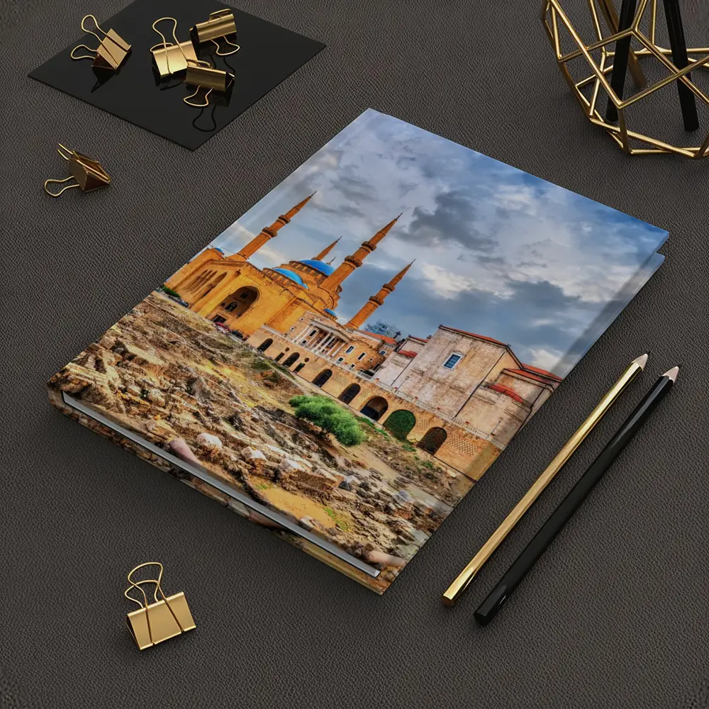 Beirut Lebanon Ancient Ruins Mosque Cityscape – Notebooks