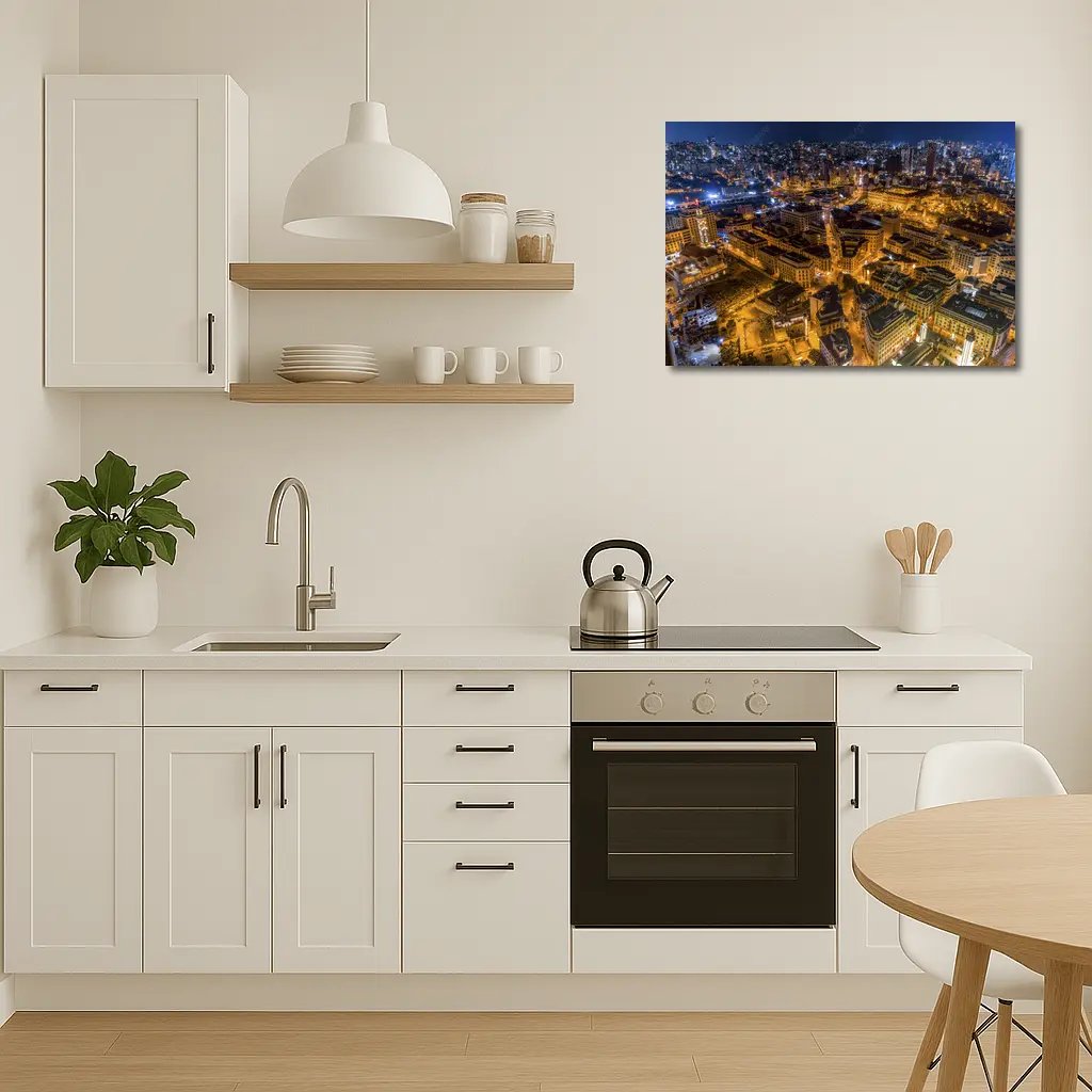 Beirut Lebanon City Aerial Night View – Wall Art