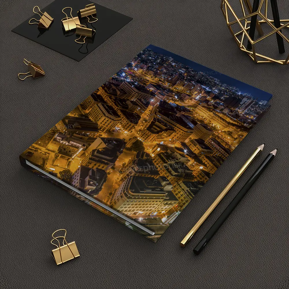 Beirut Lebanon City Aerial Night View – Notebooks