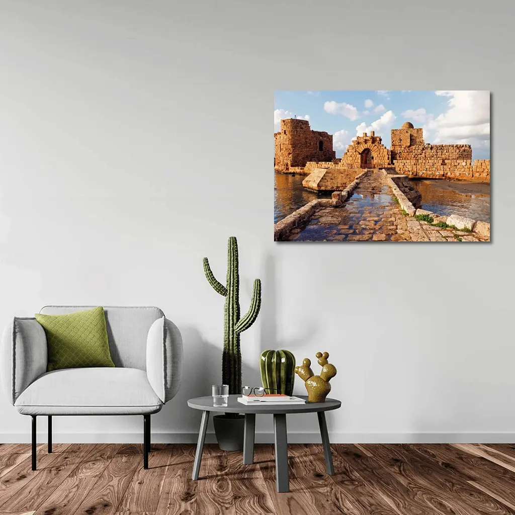 Sidon Sea Castle Ancient Stone Ruins Lebanon – Wall Art