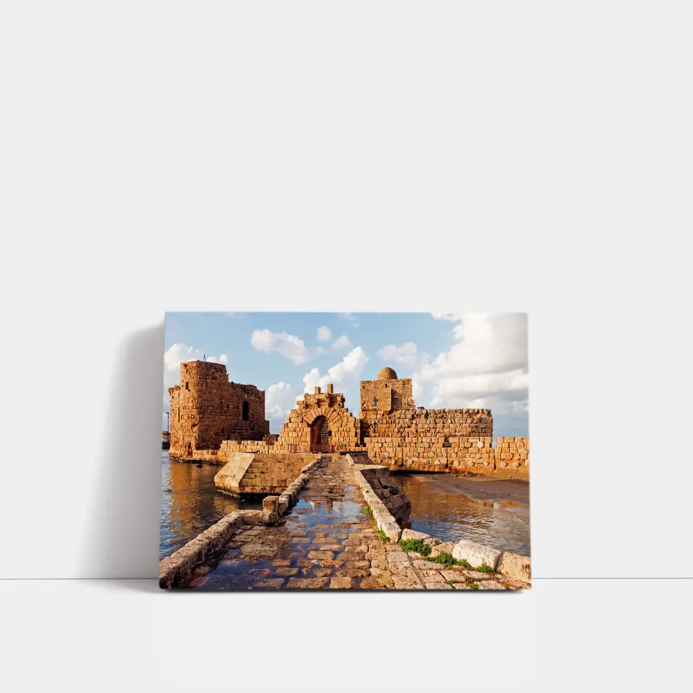 Sidon Sea Castle Ancient Stone Ruins Lebanon – Wall Art