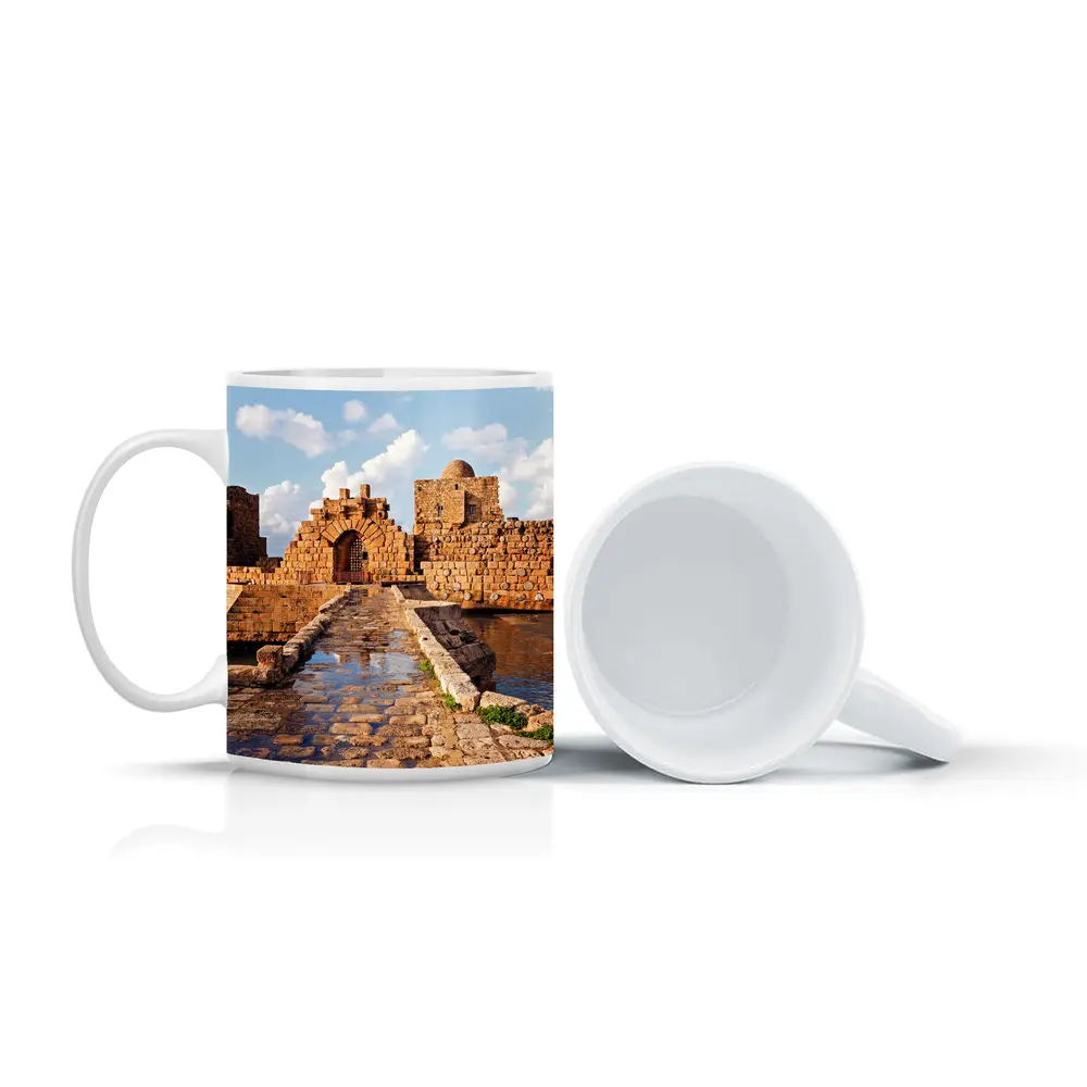 Sidon Sea Castle Ancient Stone Ruins Lebanon – Mugs