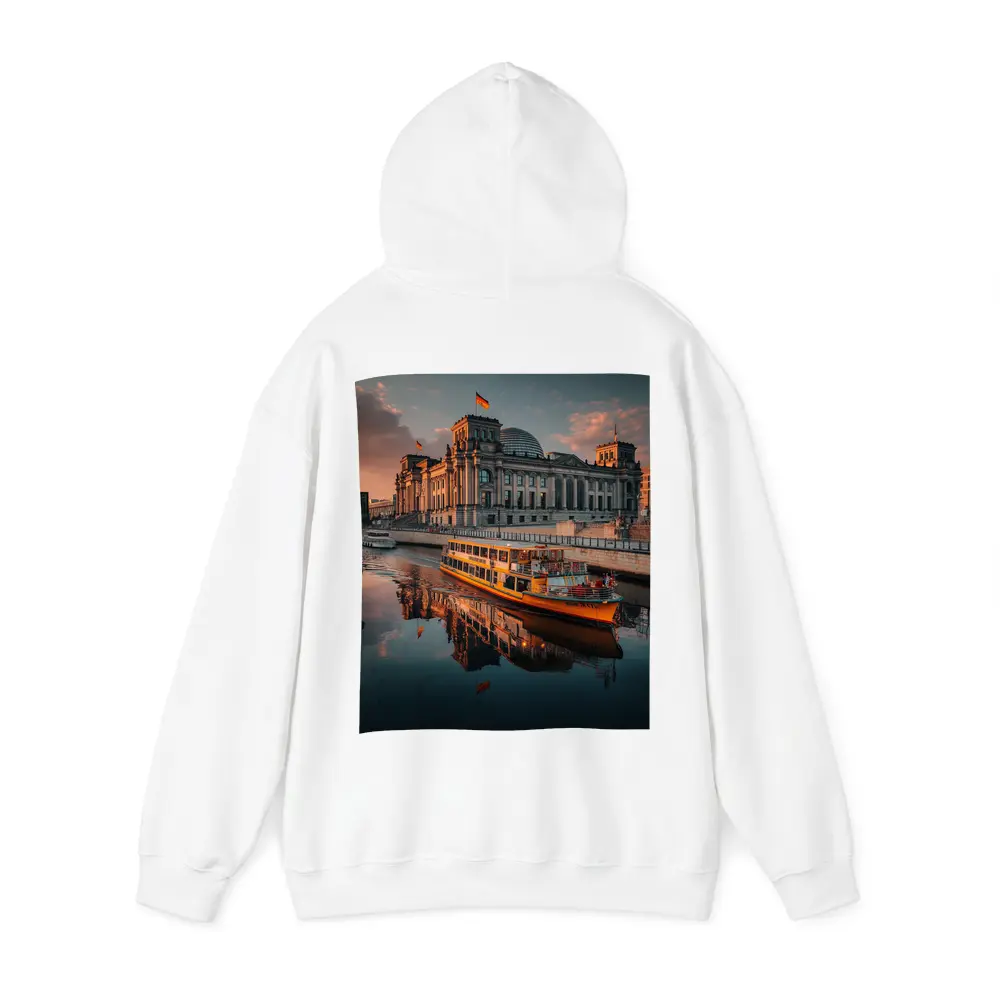 Reichstag Building Berlin River Sunset View – Hoodies