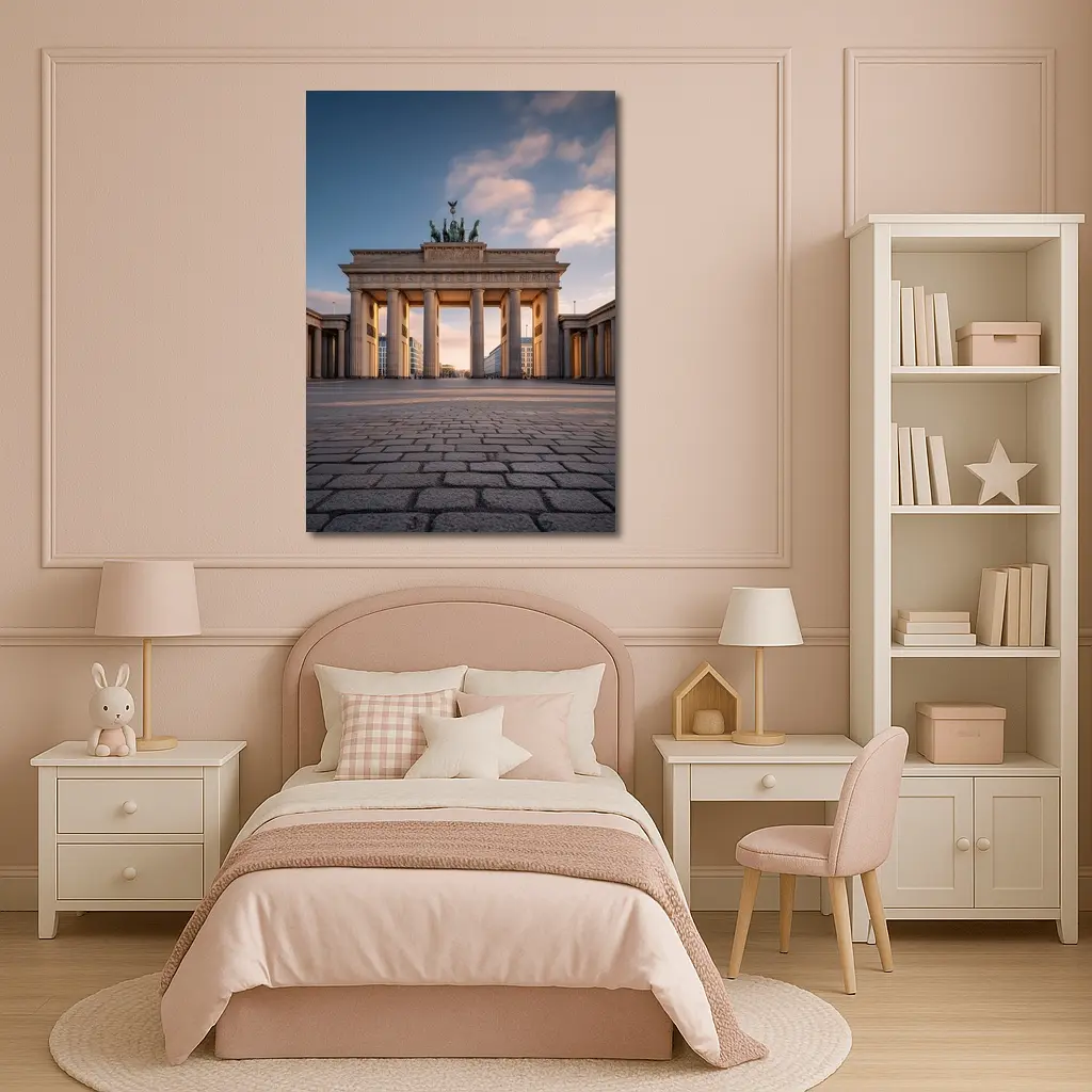 Brandenburg Gate Berlin Golden Hour Sky – Wall Art