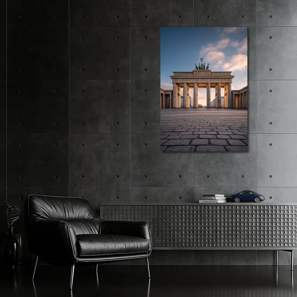 Brandenburg Gate Berlin Golden Hour Sky – Wall Art