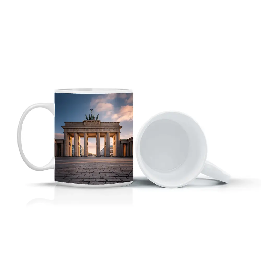 Brandenburg Gate Berlin Golden Hour Sky – Mugs