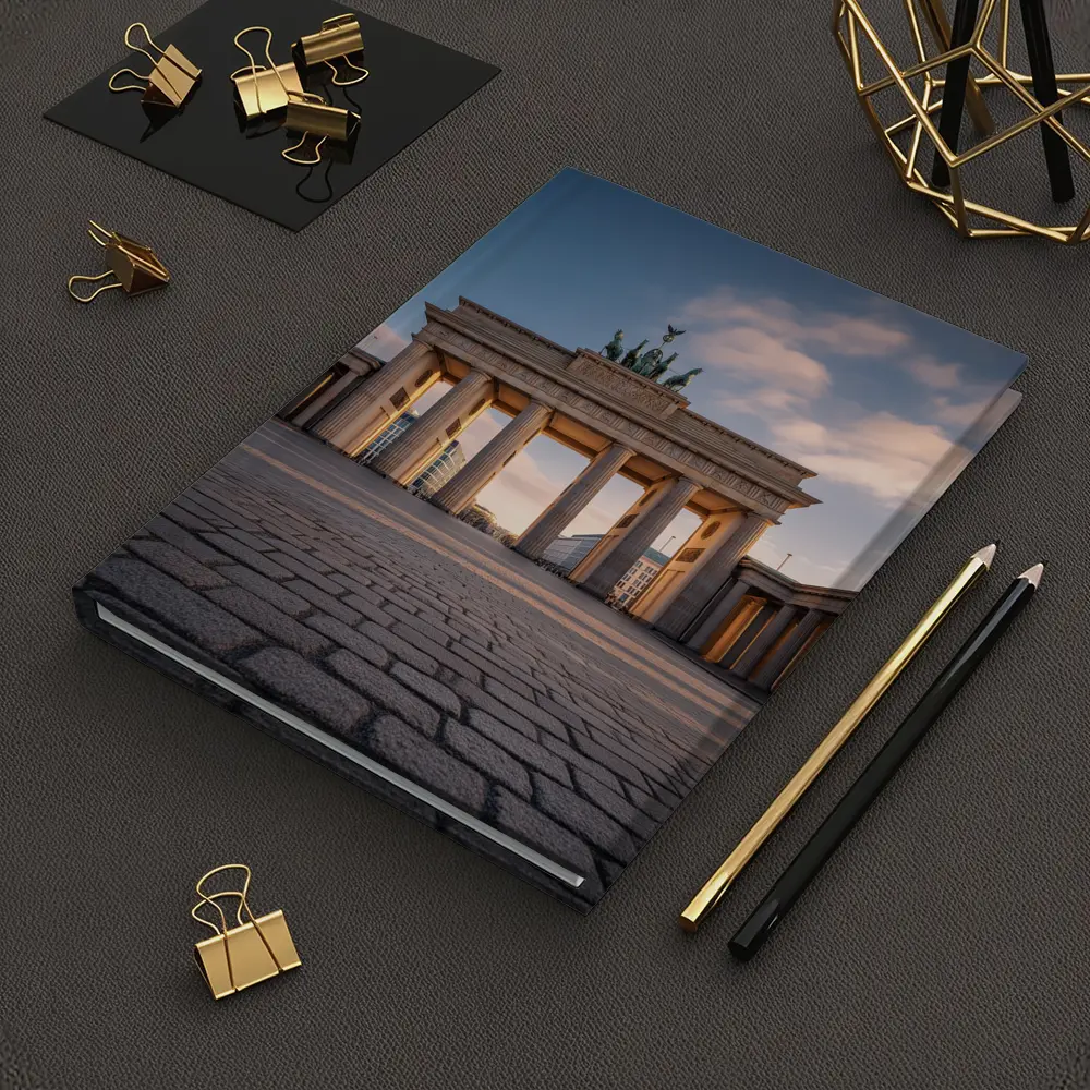 Brandenburg Gate Berlin Golden Hour Sky – Notebooks