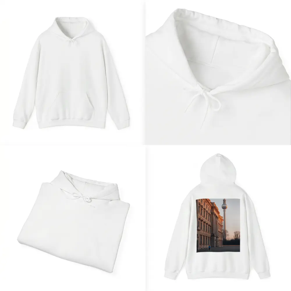 Berlin TV Tower Palace Sunset Warm Light – Hoodies