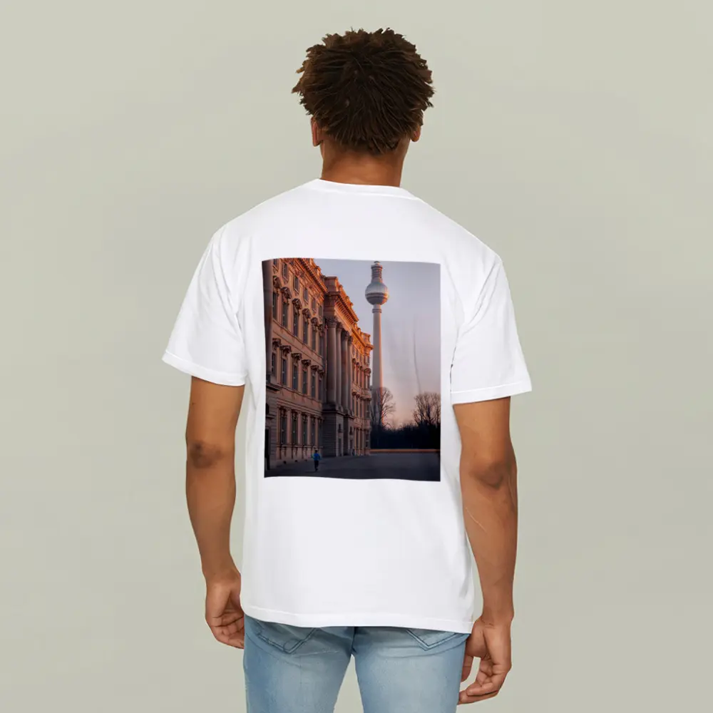 Berlin TV Tower Palace Sunset Warm Light – T-Shirts