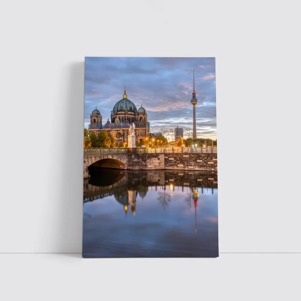 Berlin Cathedral and TV Tower at Dusk – Wall Art