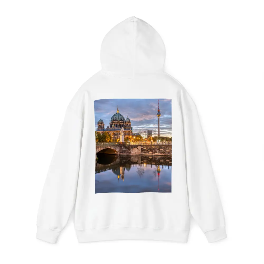 Berlin Cathedral and TV Tower at Dusk – Hoodies