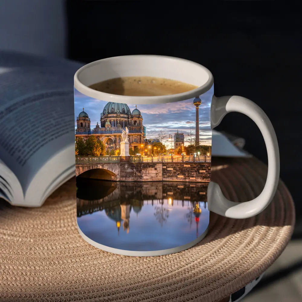 Berlin Cathedral and TV Tower at Dusk – Mugs