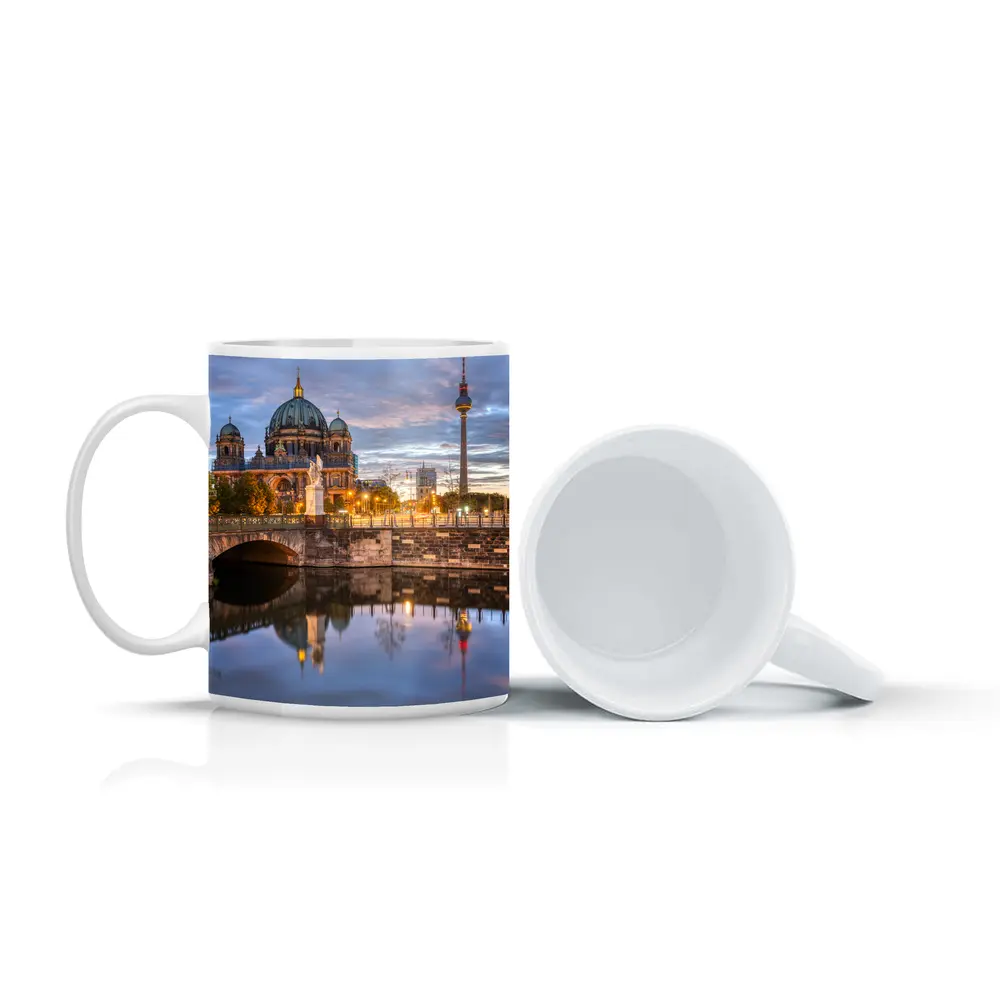 Berlin Cathedral and TV Tower at Dusk – Mugs